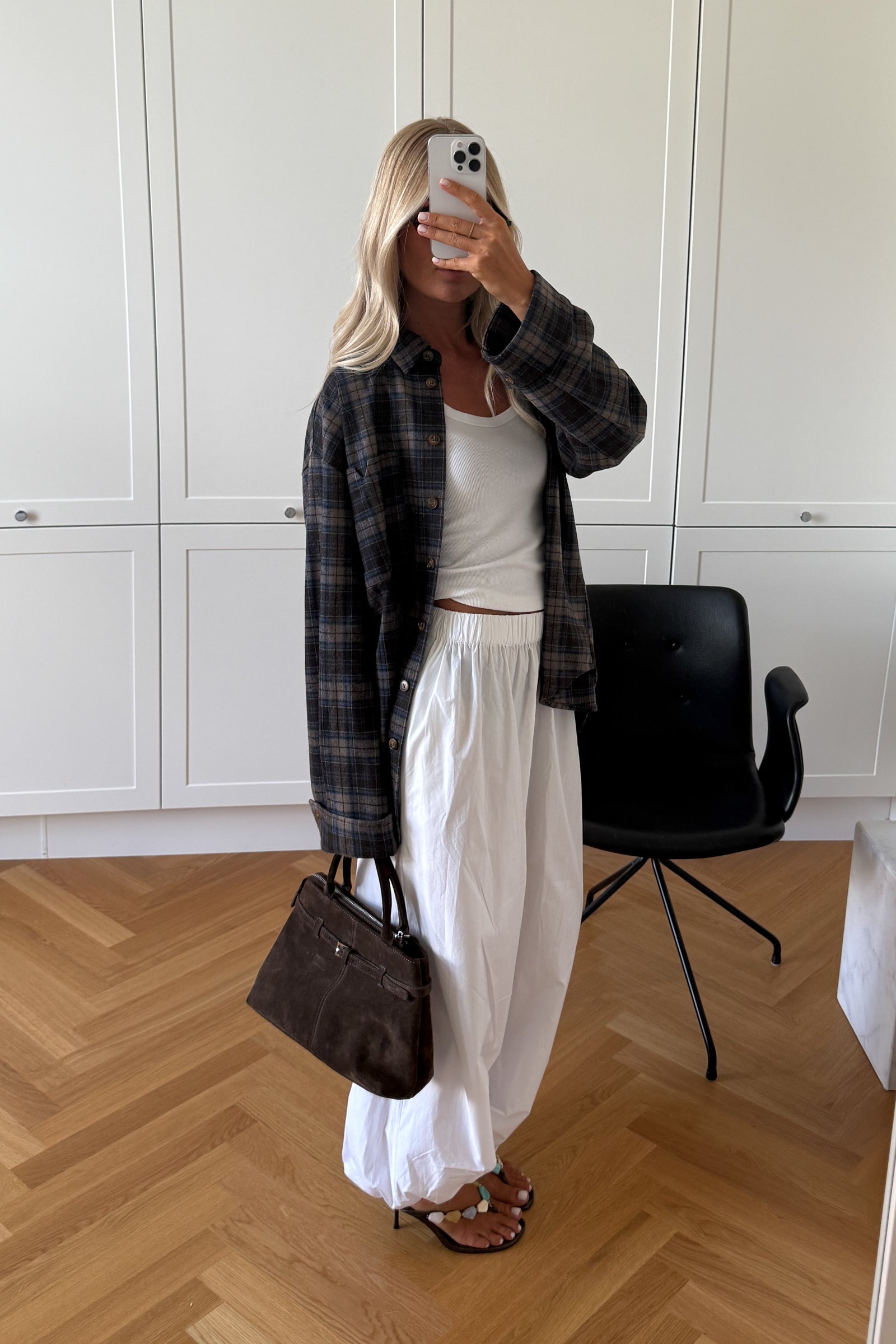 Shop the look: Marlon Brown Blue Check
