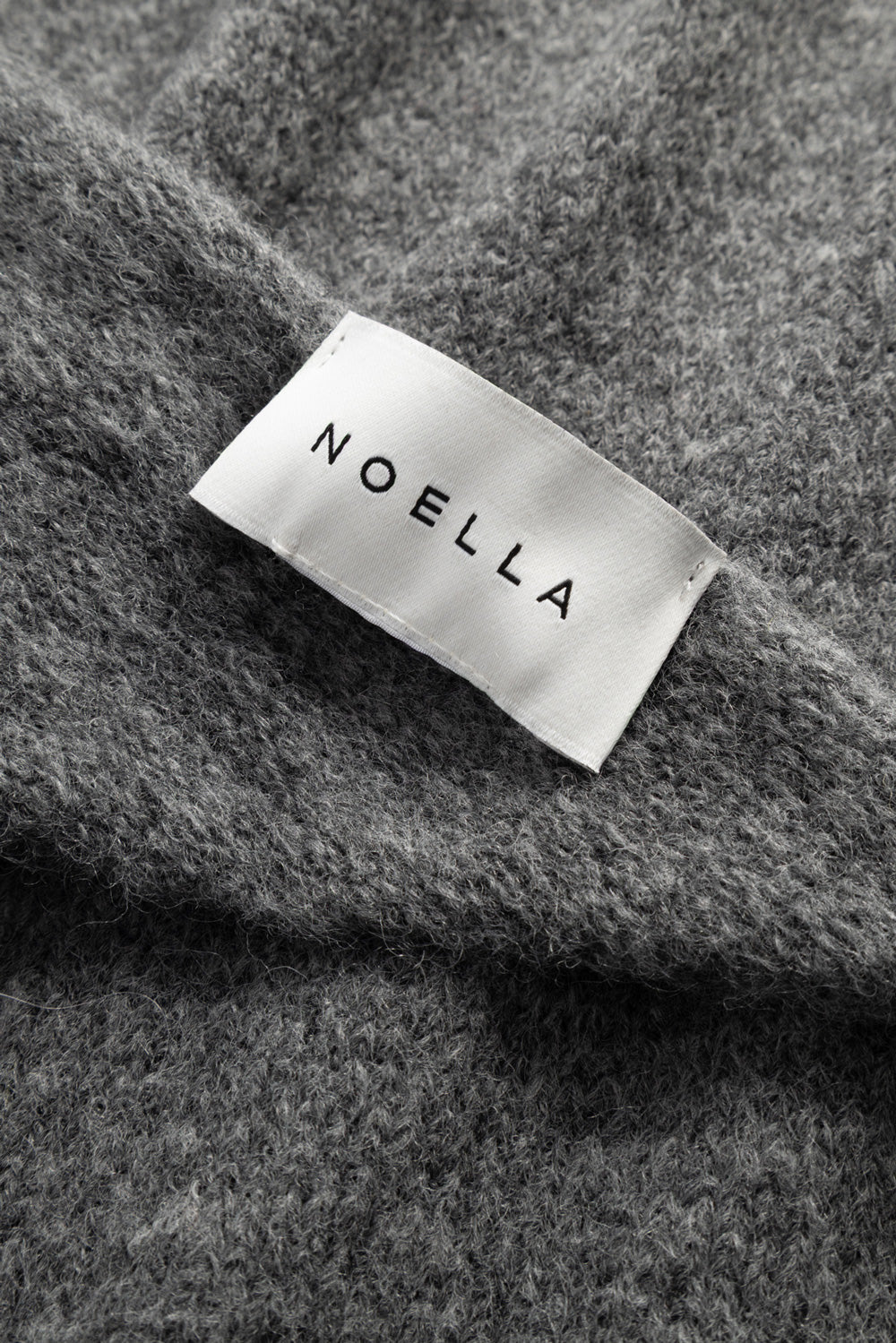 N-Loenetta Knit Scarf Dark Grey Melange