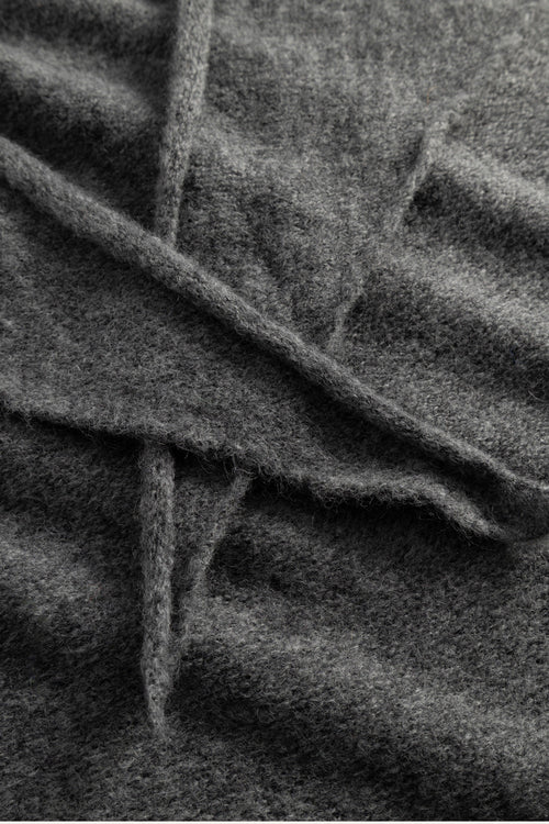 N-Loenetta Knit Scarf Dark Grey Melange