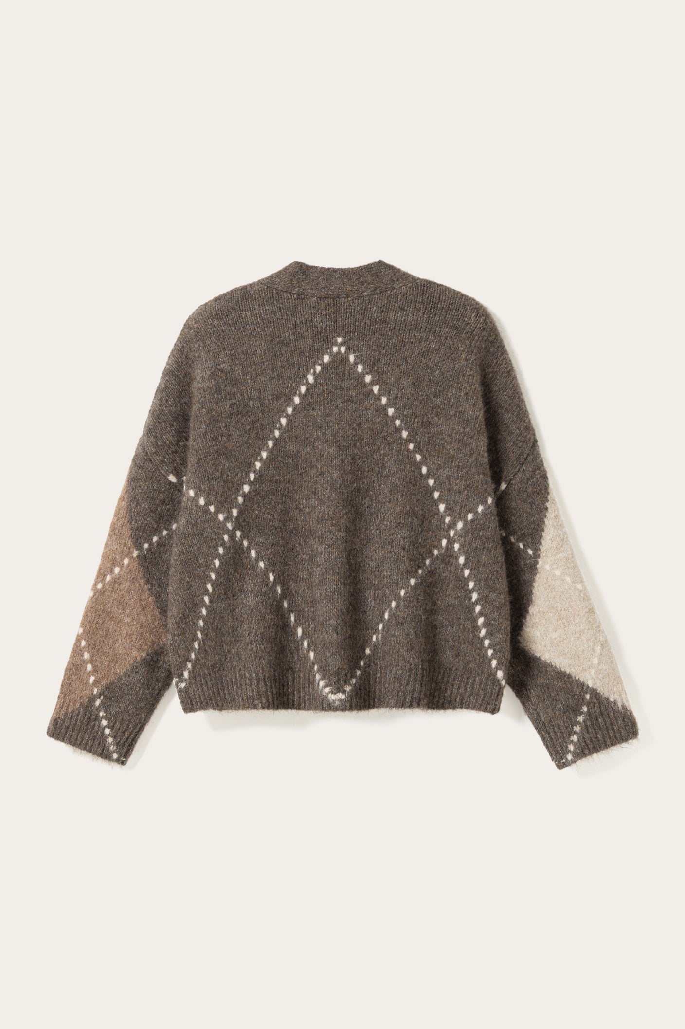 N-Laiana Knit Cardigan Ash Brown Mix