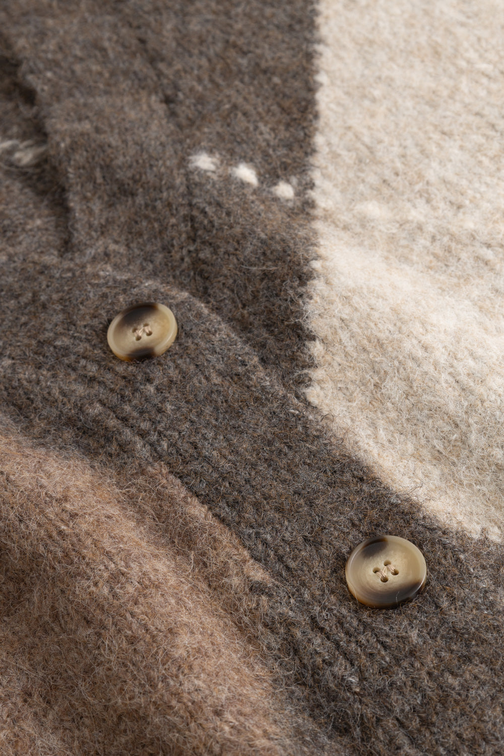 N-Laiana Knit Cardigan Ash Brown Mix