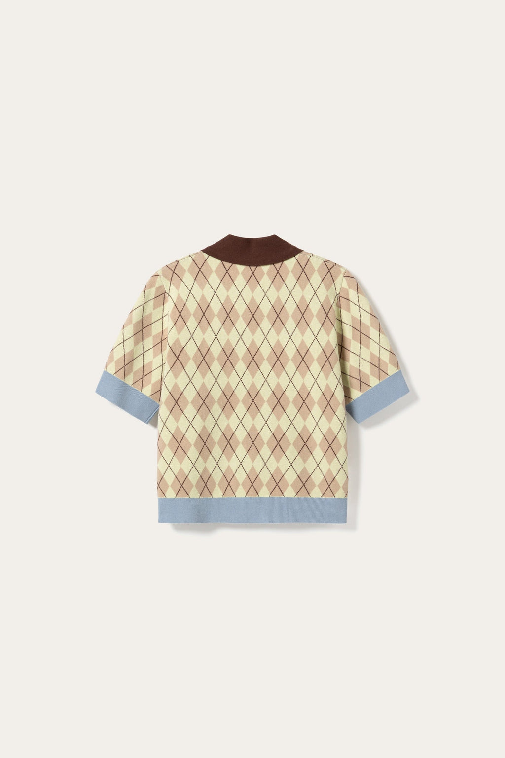 N-Makayla SS Knit Diya Yellow Check