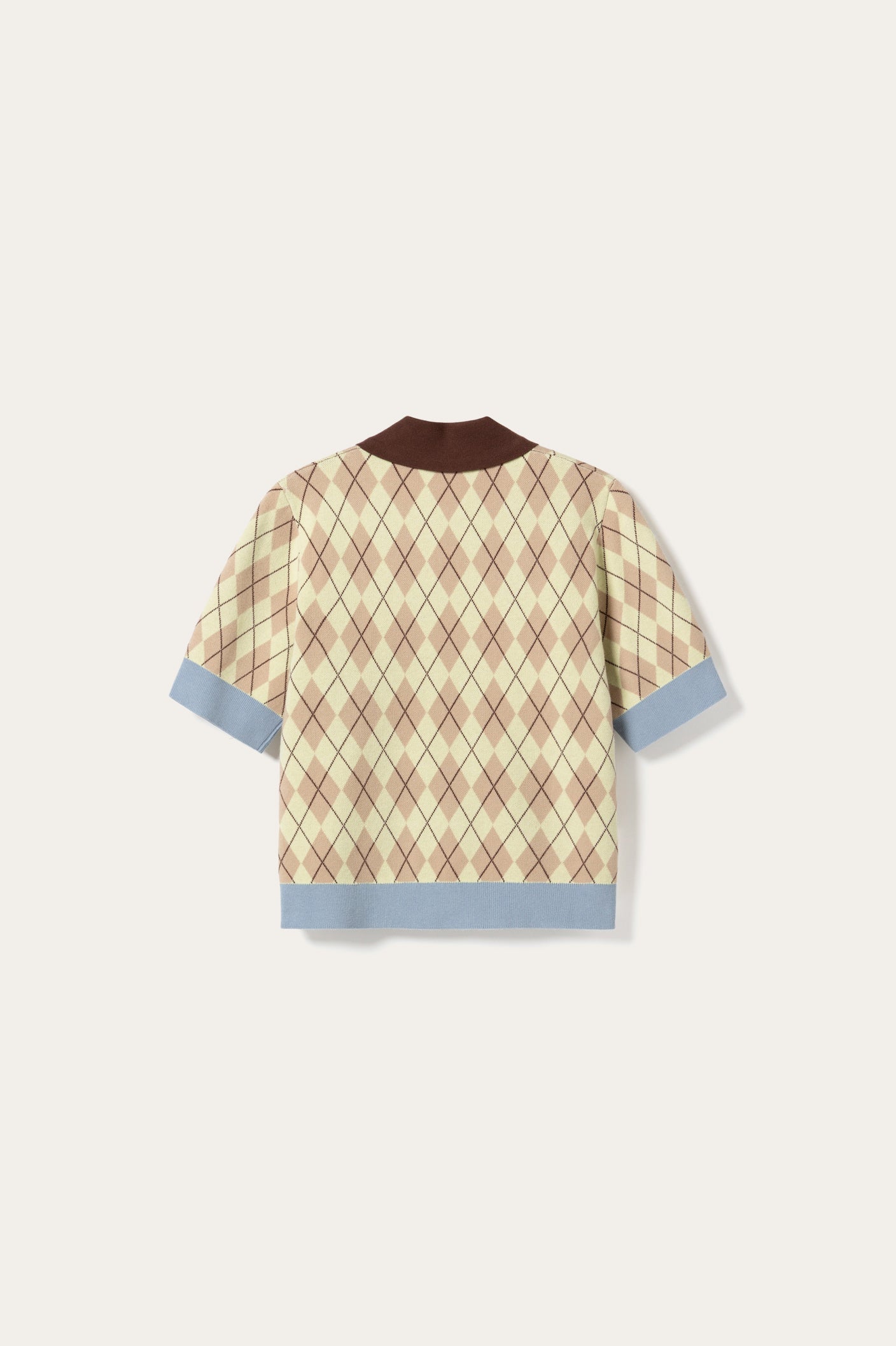 N-Makayla SS Knit Diya Yellow Check