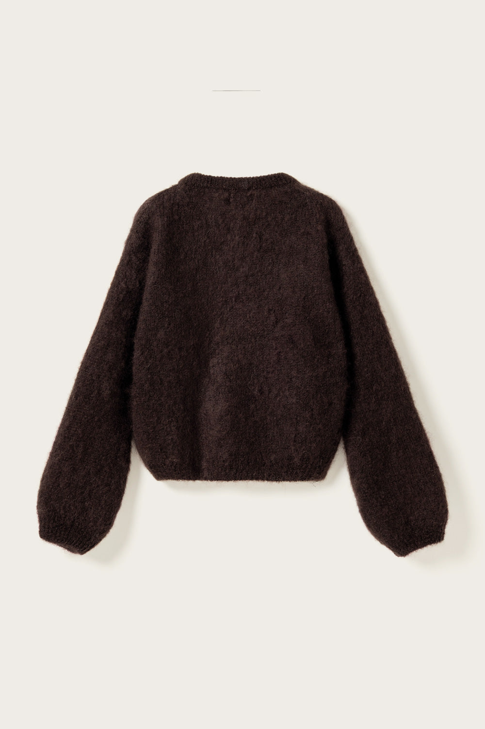 N-Kae Mohair Cardigan Dark Brown Chocolate