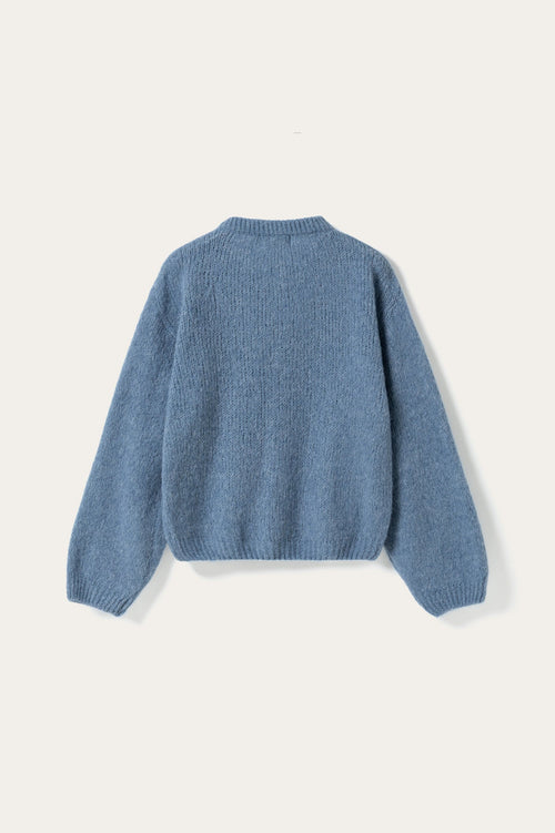 N-Kae Knit Cardigan Jeans Melange