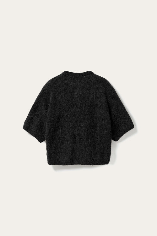 N-Kae SS Knit Cardigan Black