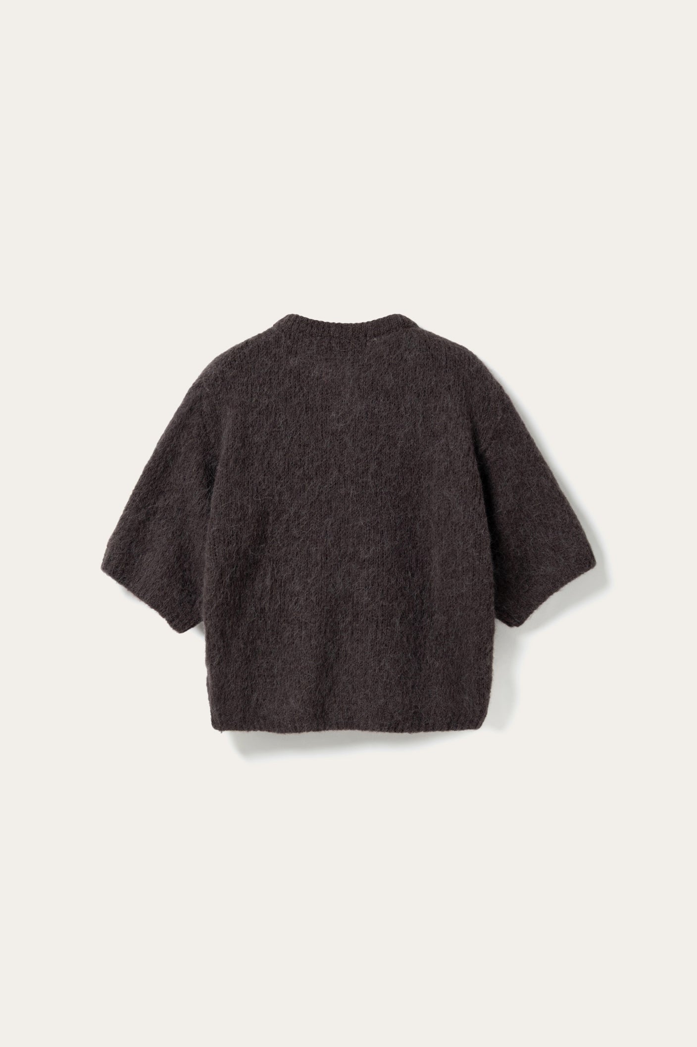 N-Kae SS Knit Cardigan Chocolate