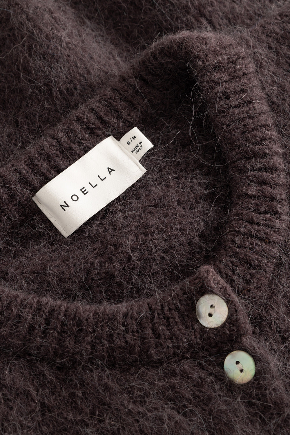 N-Kae SS Knit Cardigan Chocolate