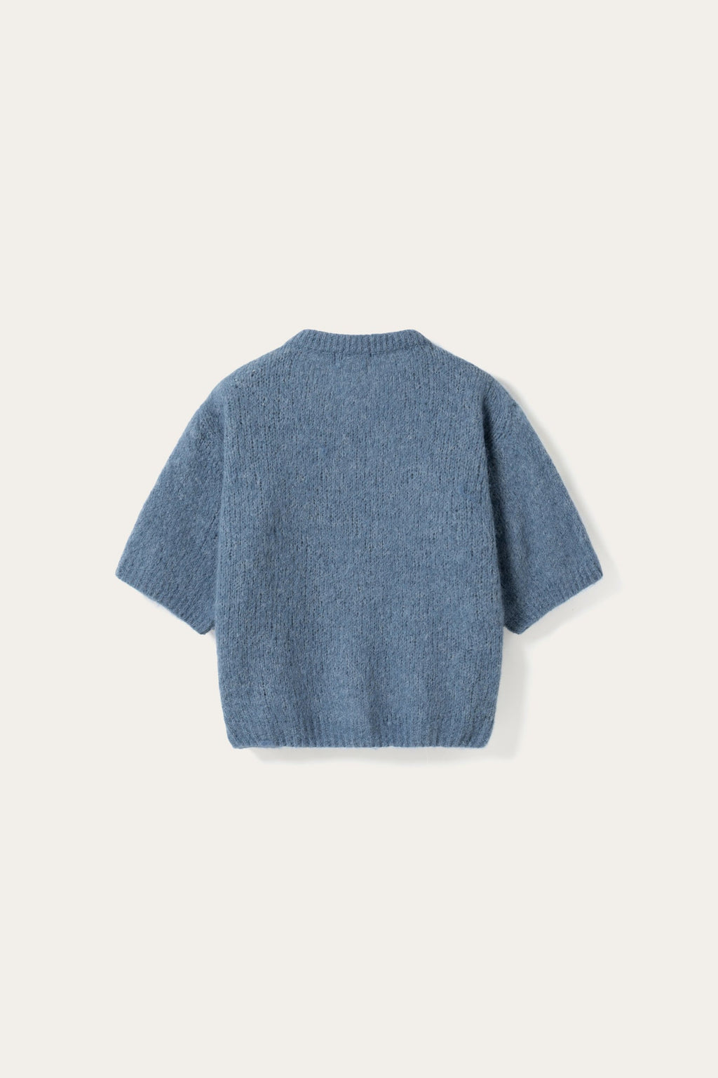 N-Kae SS Knit Cardigan Jeans Melange
