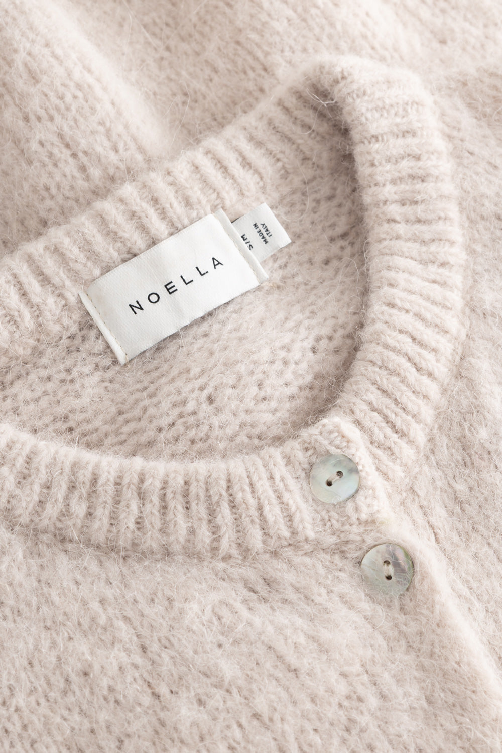N-Kae SS Knit Cardigan Oyster