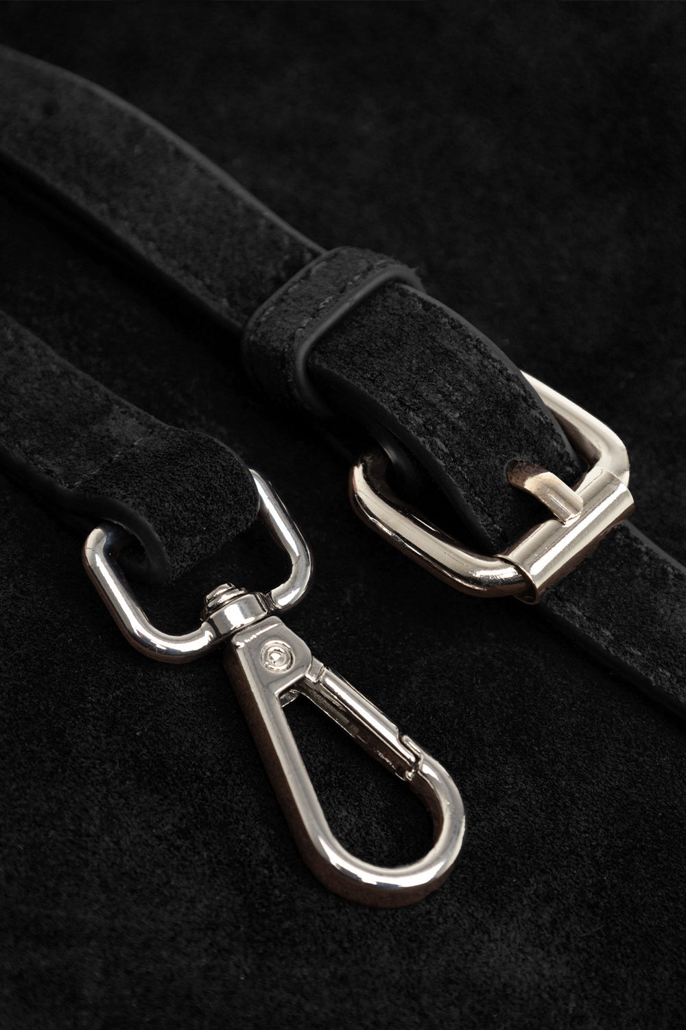 Macie Bag Real Suede Black