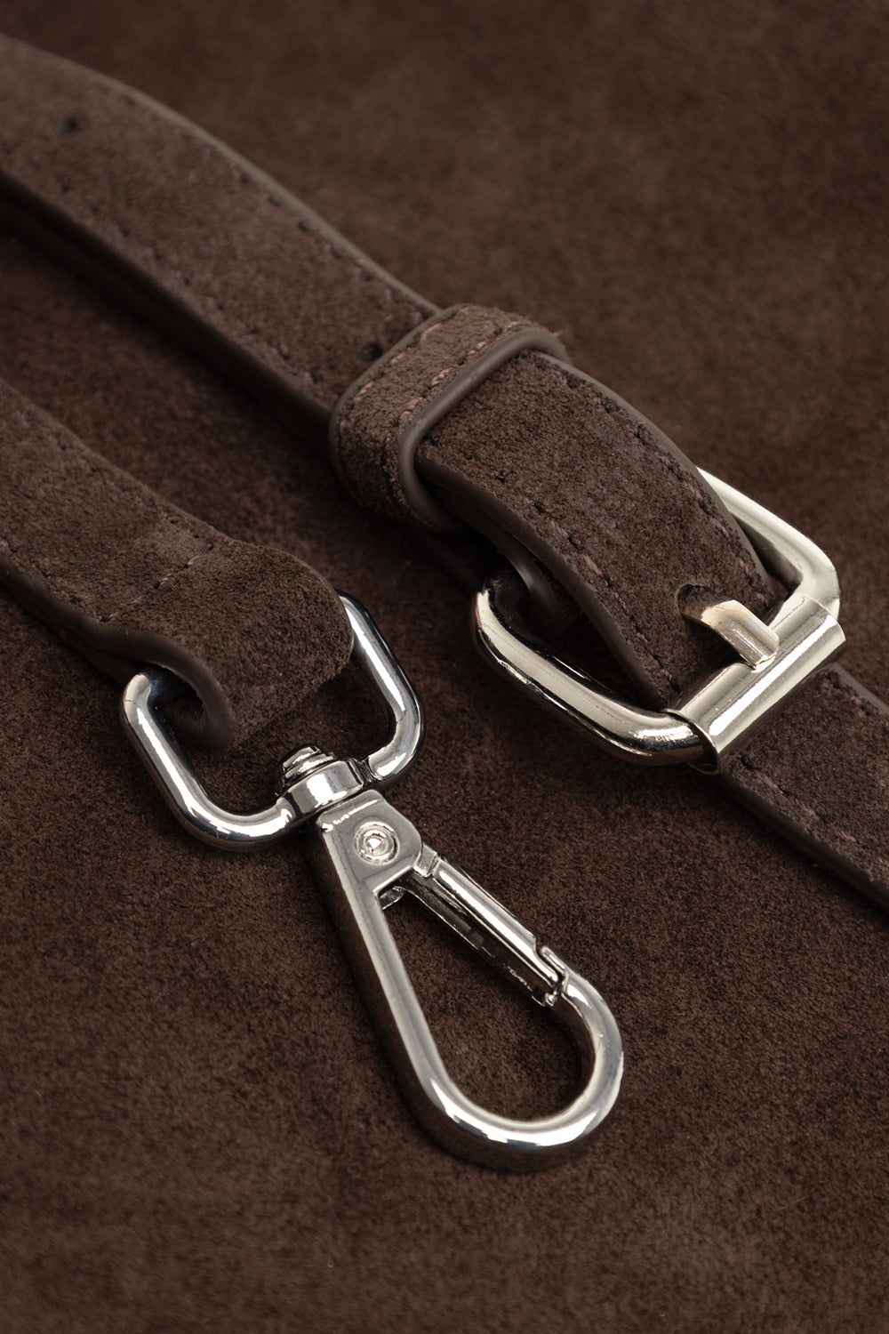 Macie Bag Real Suede Chocolate
