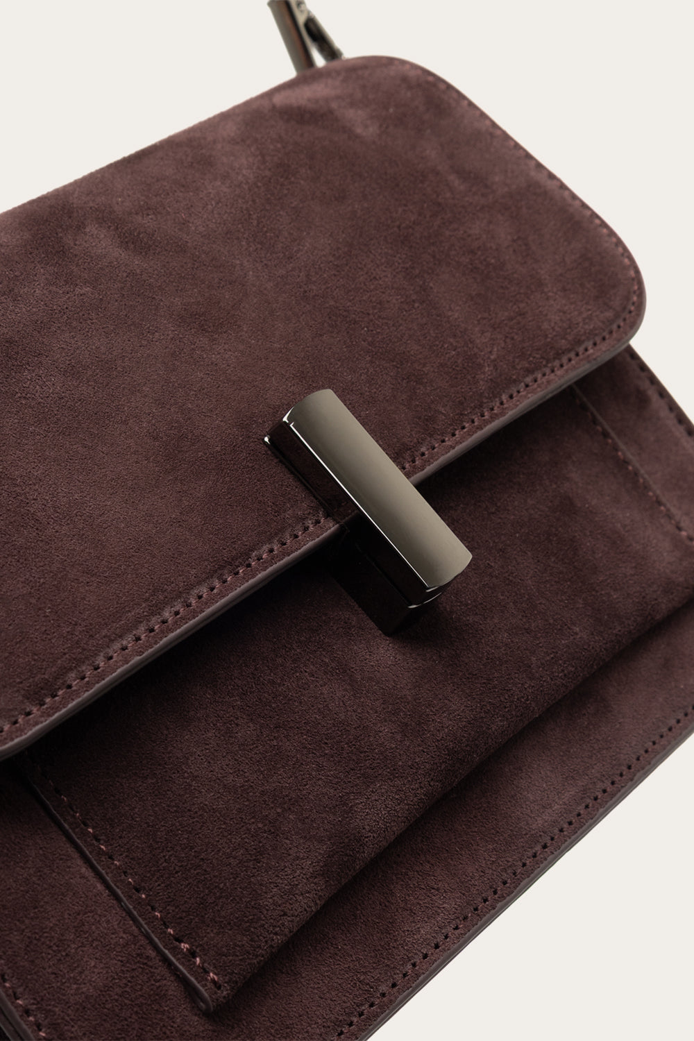 Adele Bag Real Suede Plum