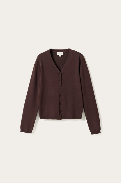 N-Marg Knit Cardigan Chocolate
