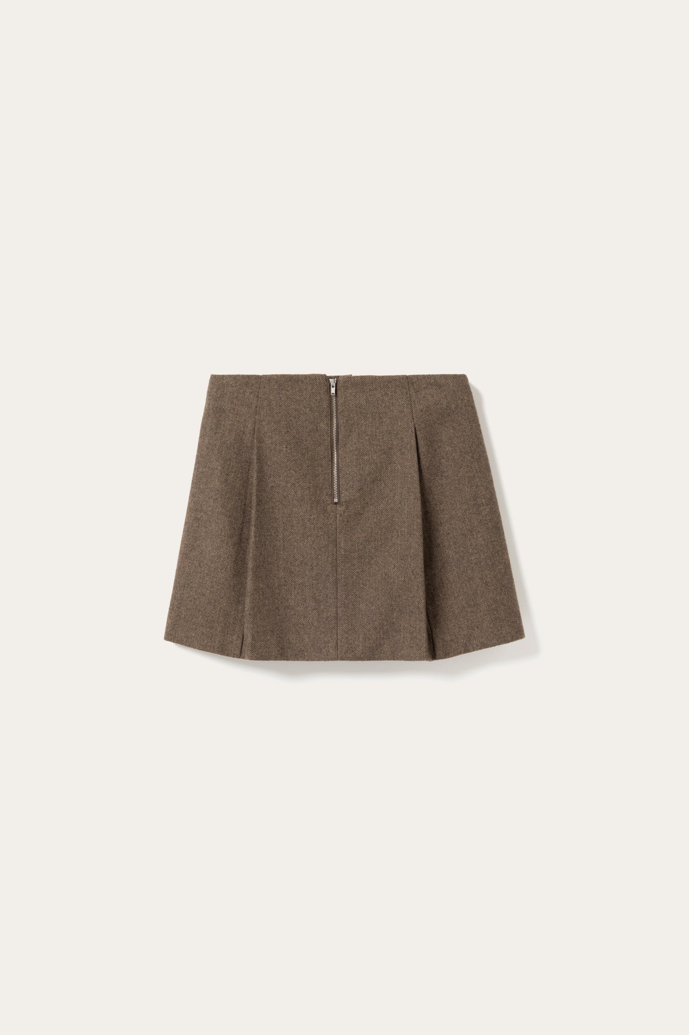 N-Maybelle Skirt Brown Herringbone