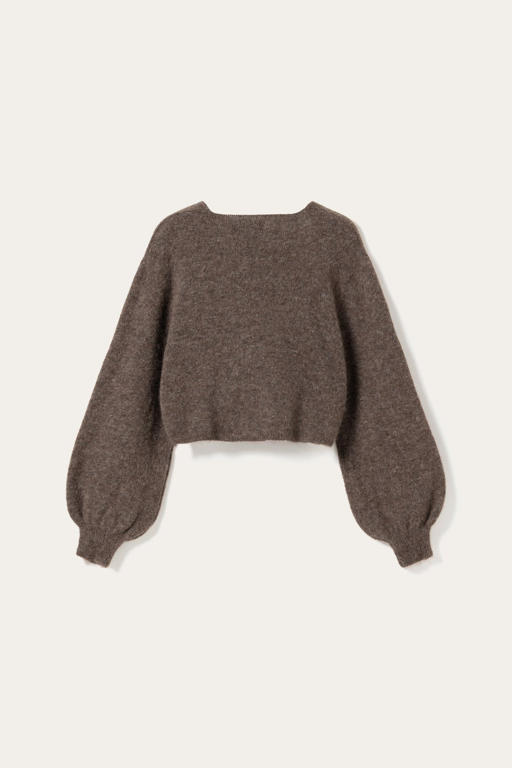 N-Maelee Knit Cardigan Timber Brown Melange