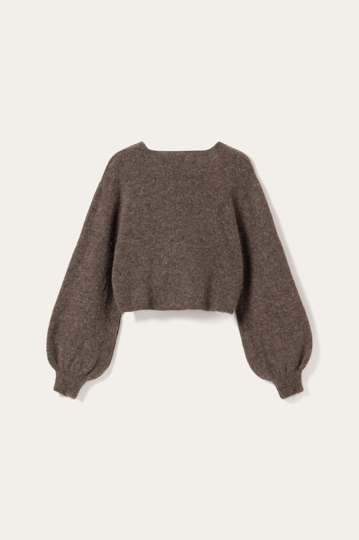 N-Maelee Knit Cardigan Timber Brown Melange