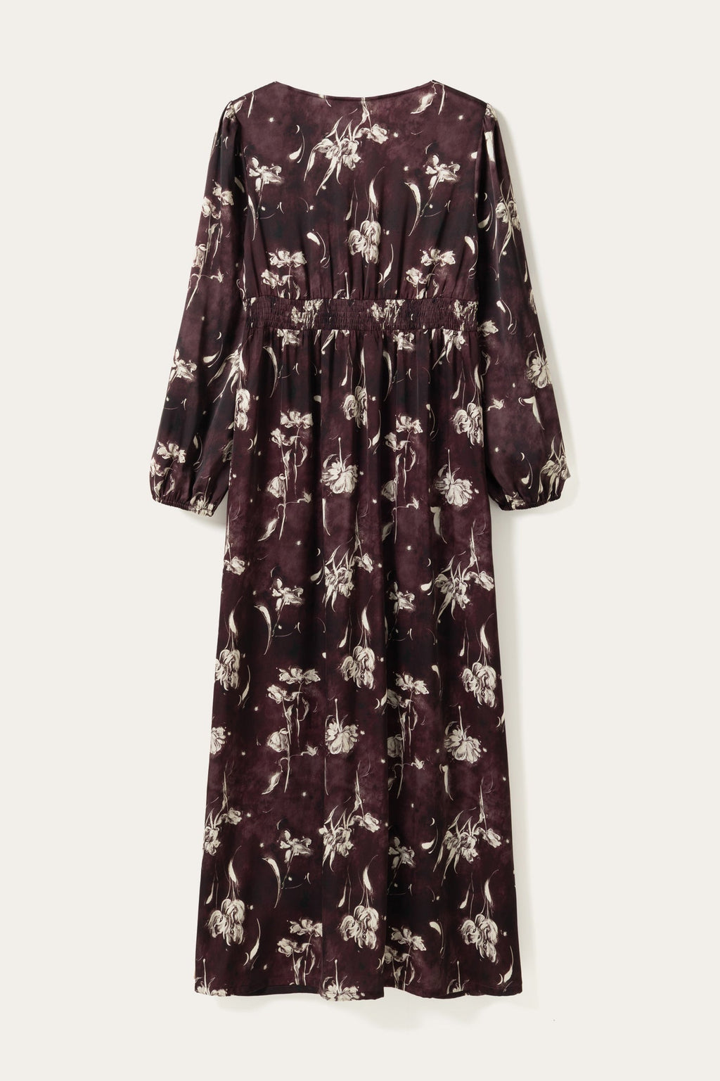 N-Lilith Maxi Dress Dovie Burgundy Print