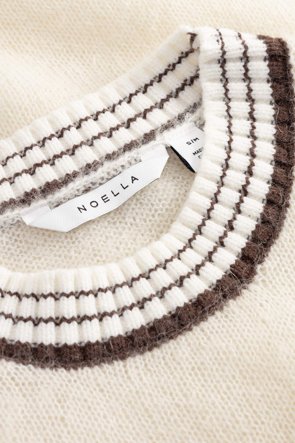 N-Marthy Knit Ivory Brown