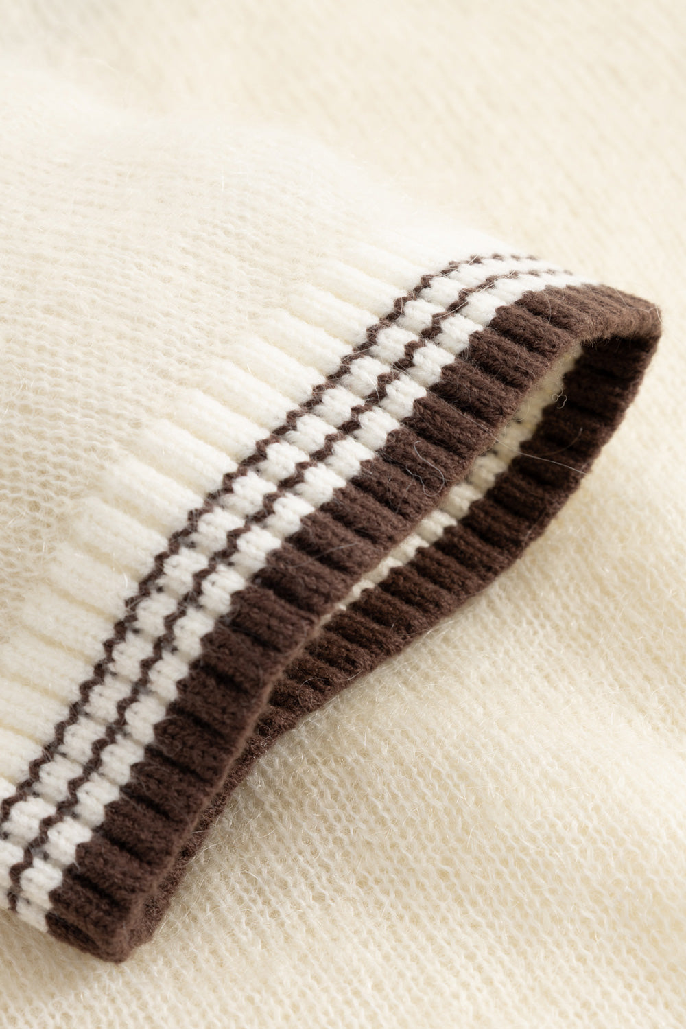 N-Marthy Knit Ivory Brown