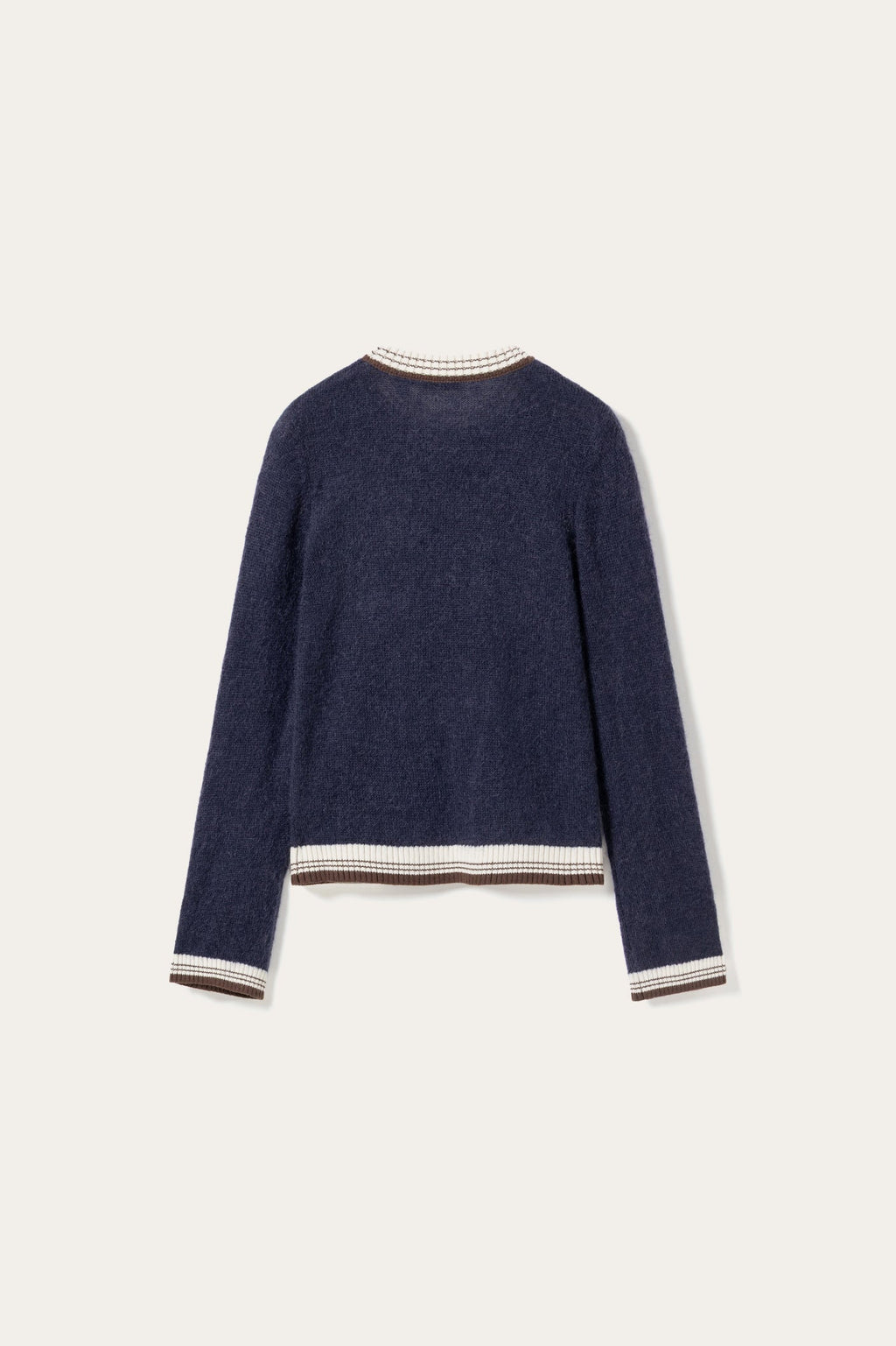 N-Marthy LS Knit Navy Brown