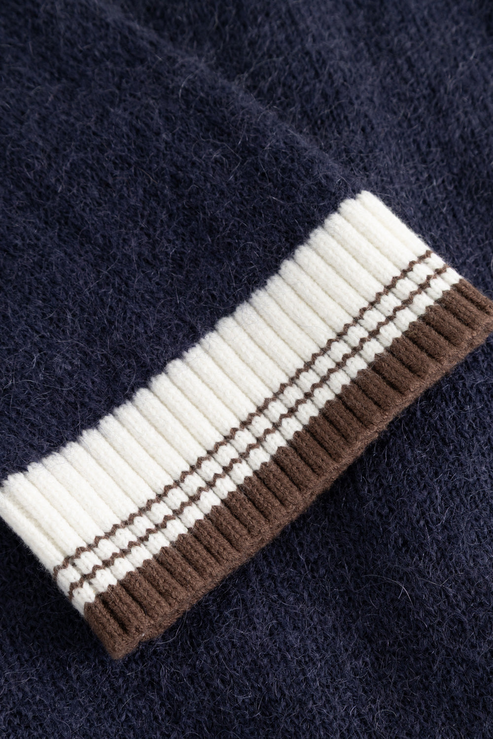 N-Nattie Knit Cardigan Navy Brown