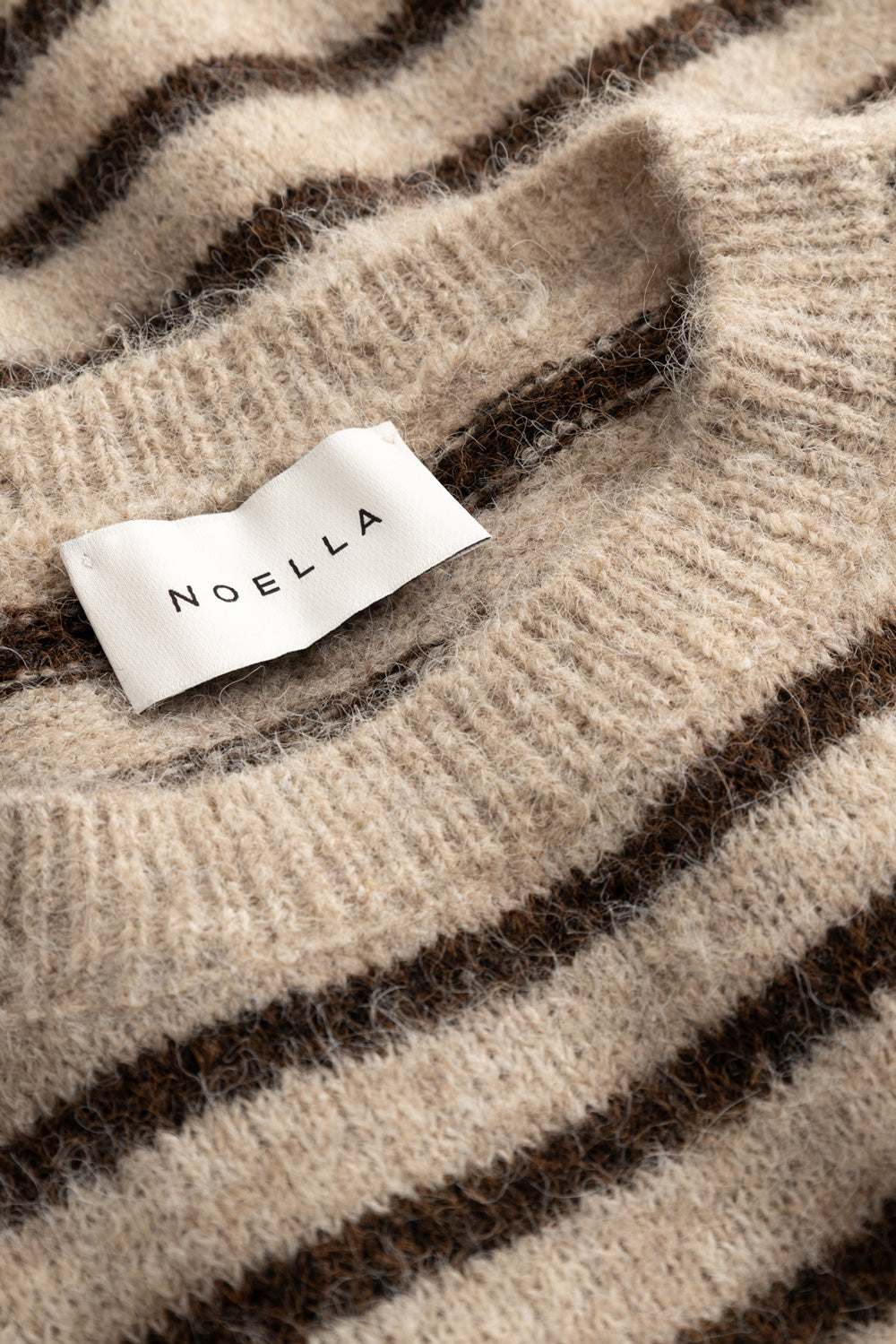 N-Mafalda Knit Brown Sand Stripe