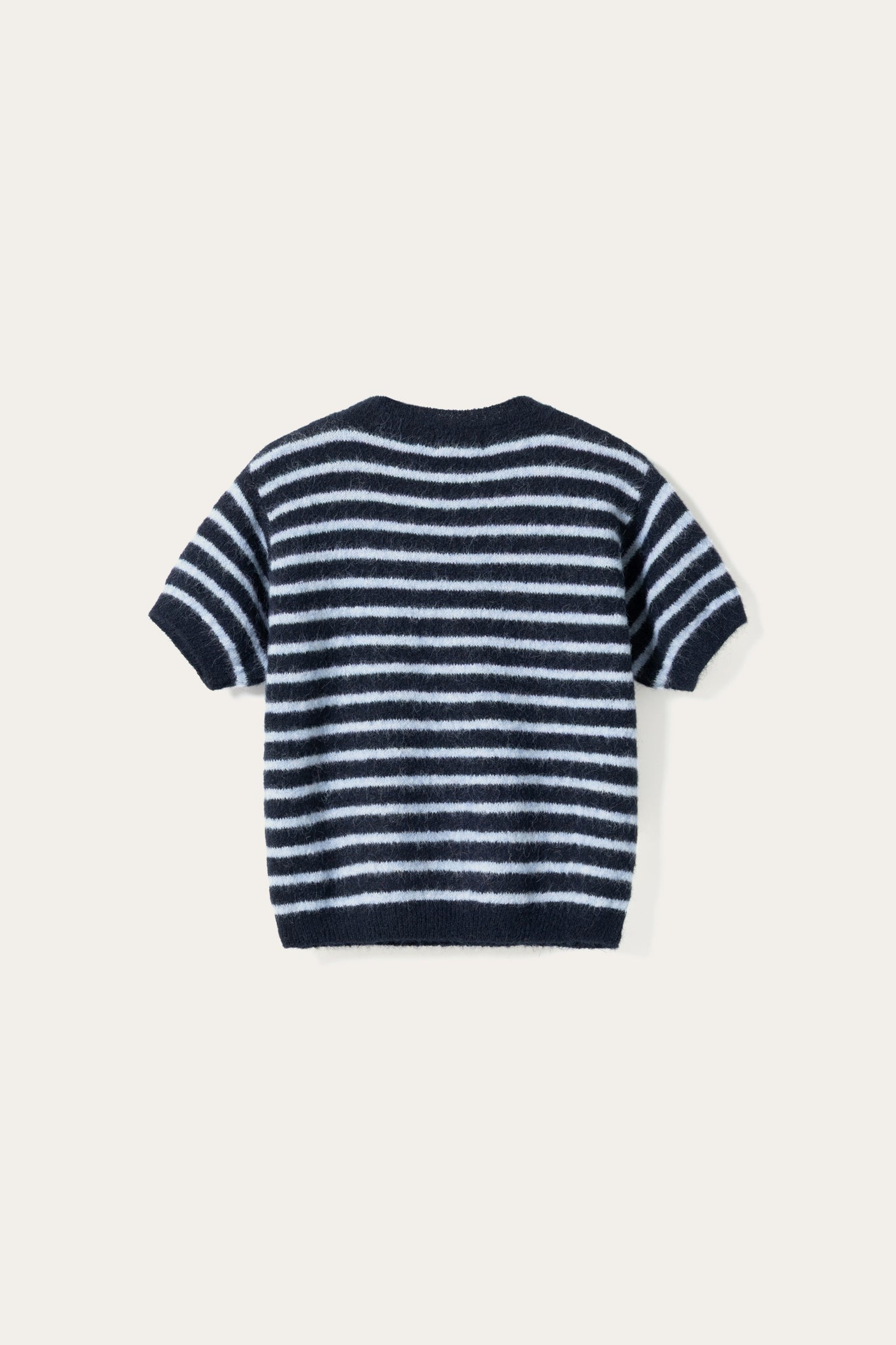 N-Monikah SS Knit Blue Stripe