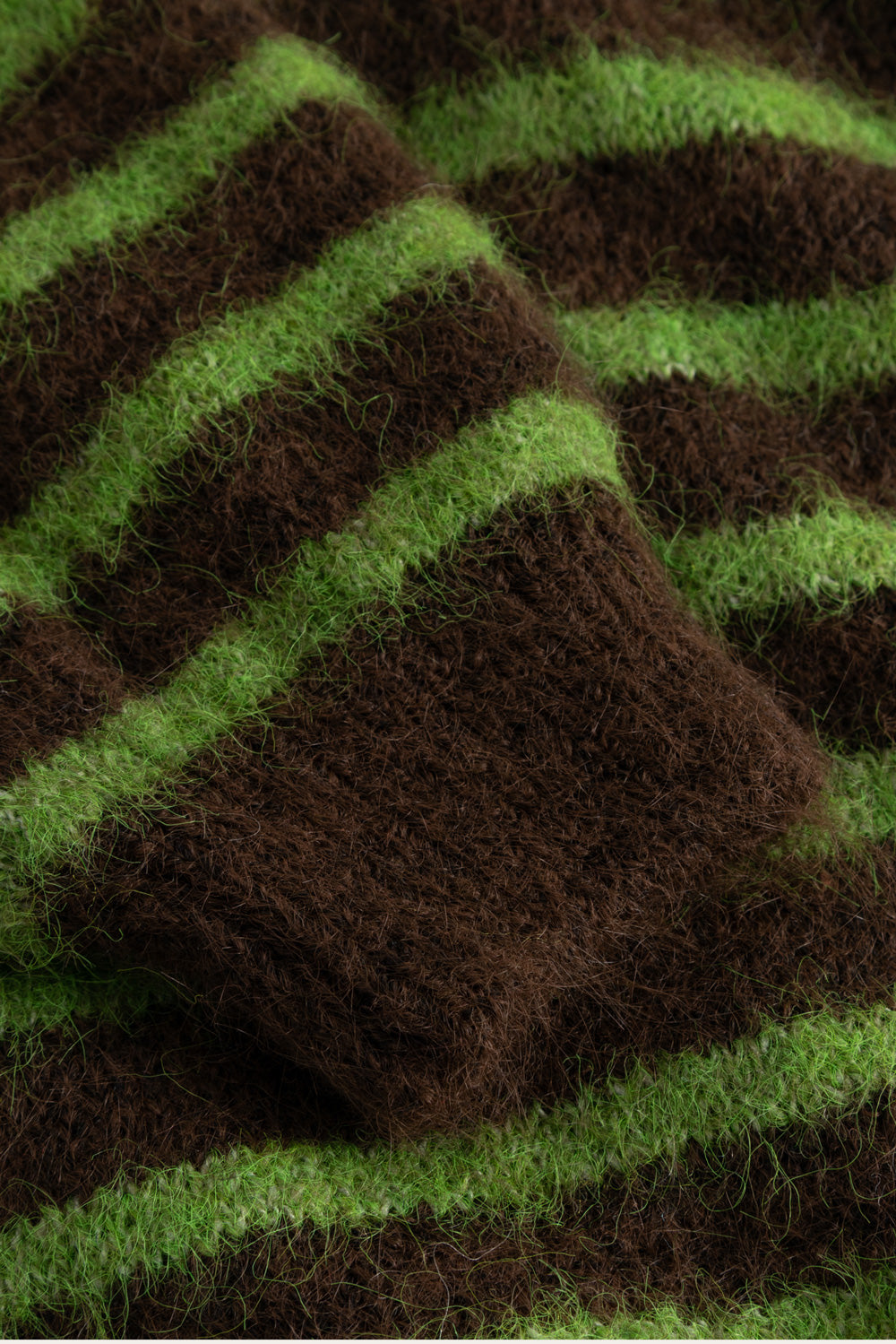 N-Mafaldane Knit Brown Green Stripe
