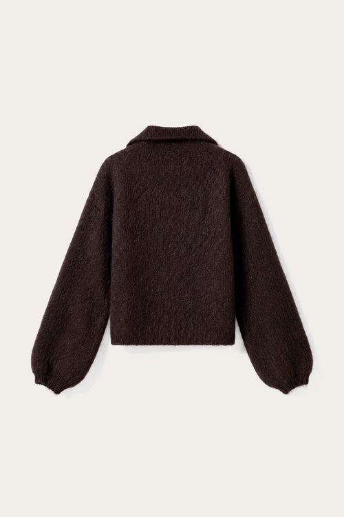 N-Makana Knit Cardigan Chocolate Brown