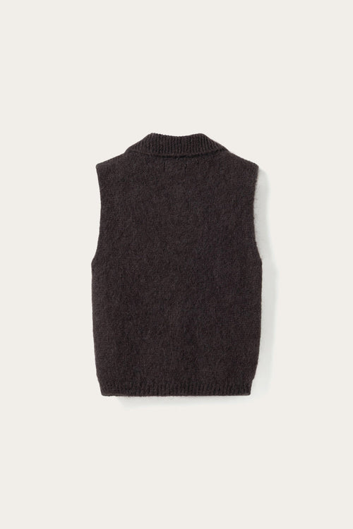 N-Makana Knit Vest Chocolate Brown