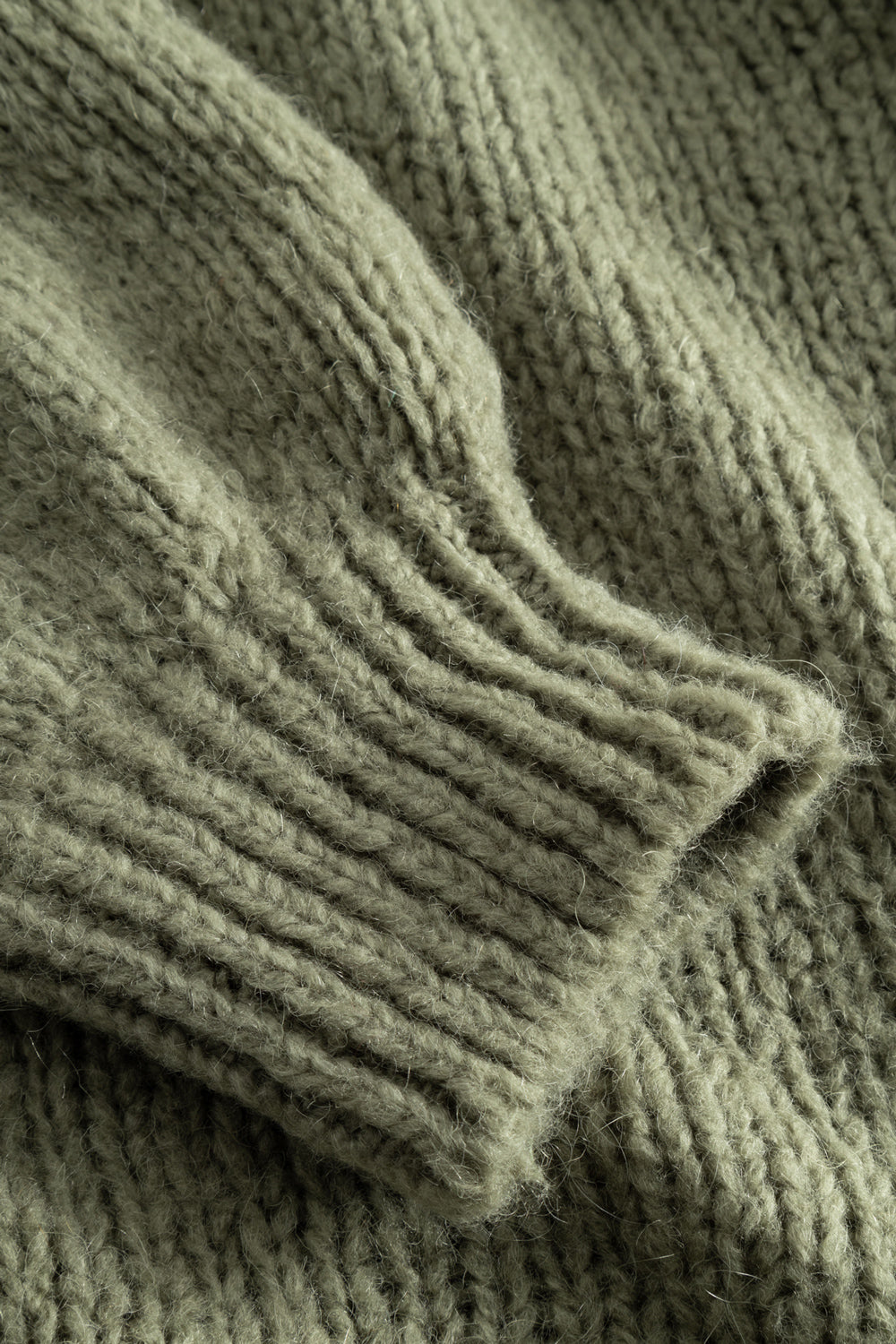 Fora Knit Cardigan Army