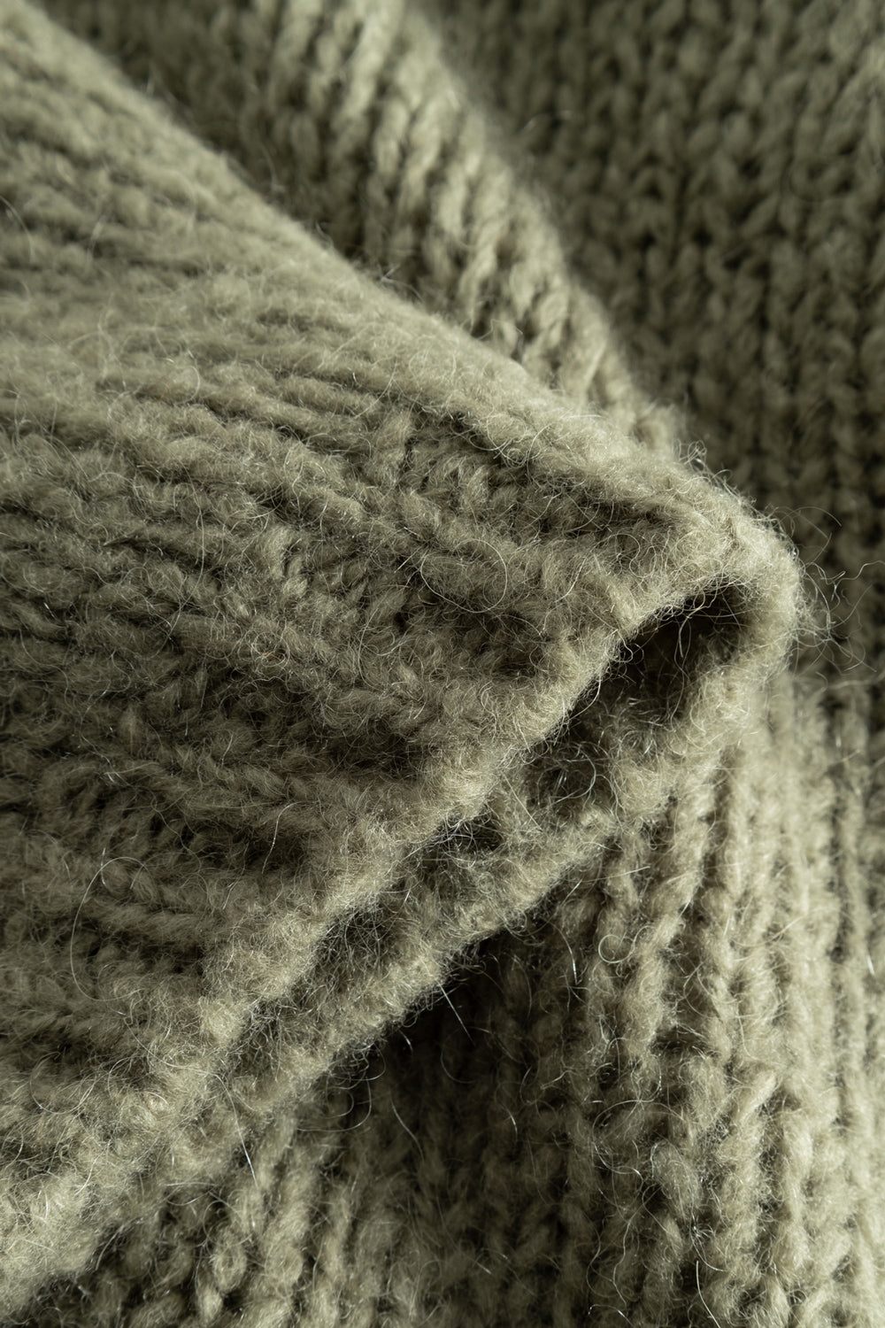 Fora Knit Cardigan Army