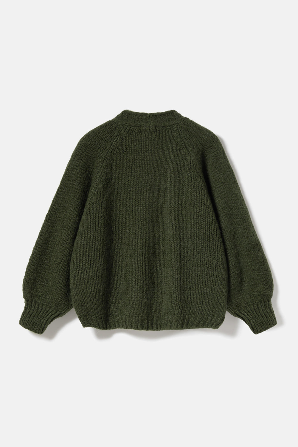 Fora Knit Cardigan Dark Army