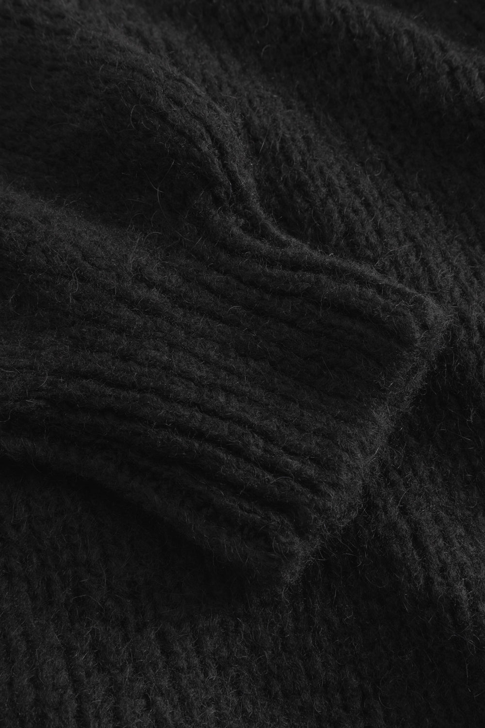 Fora Knit Cardigan Black