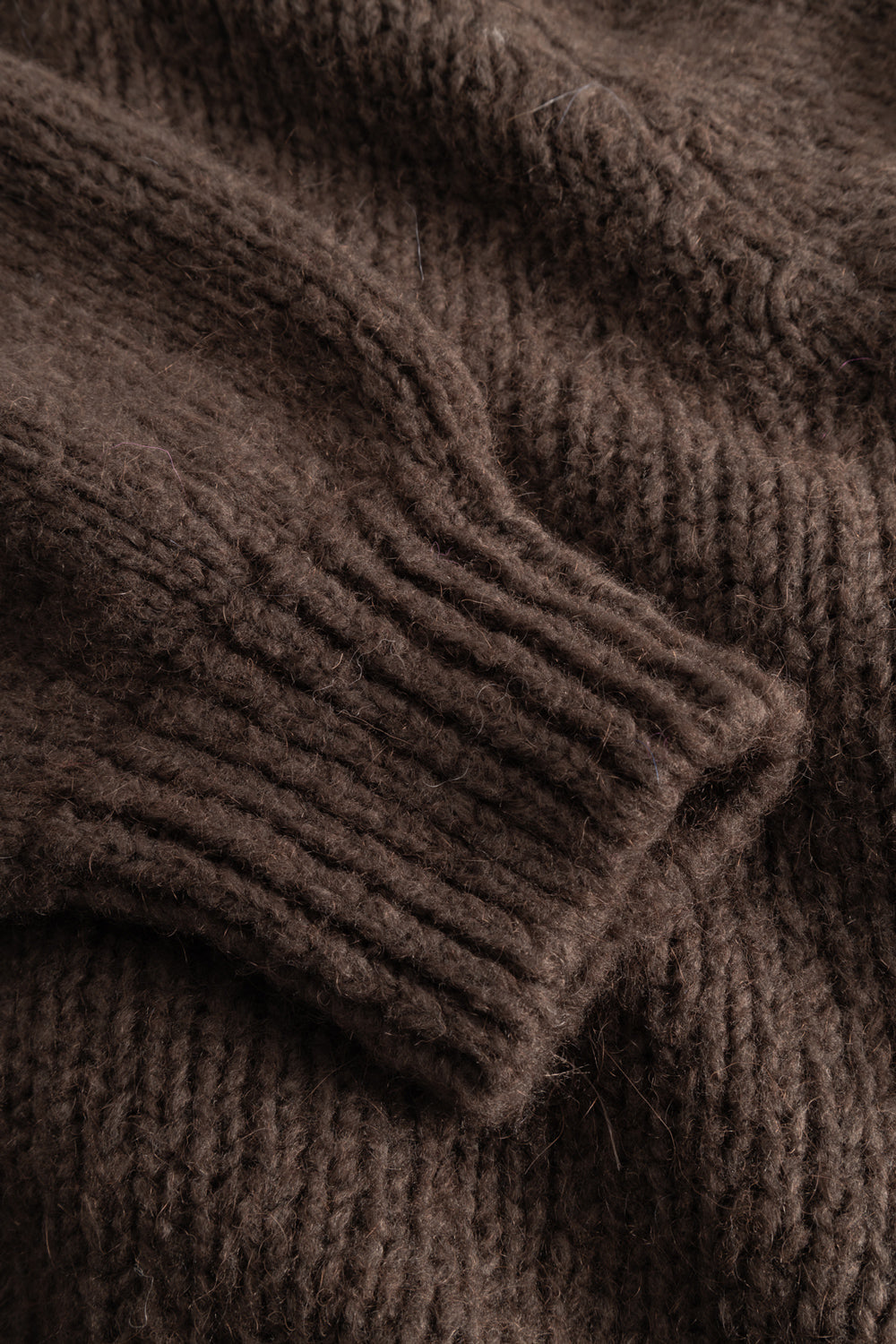 Fora Knit Cardigan Dark Brown