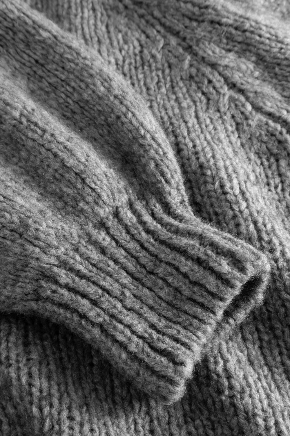 Fora Knit Cardigan Dark Grey Melange