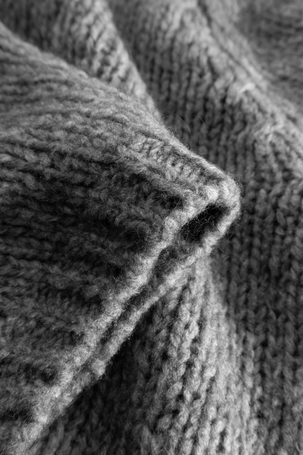 Fora Knit Cardigan Dark Grey Melange