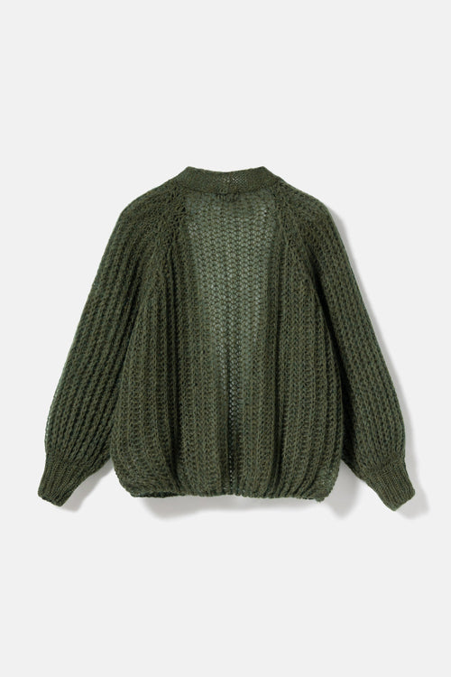 Joseph Knit Cardigan Army Green