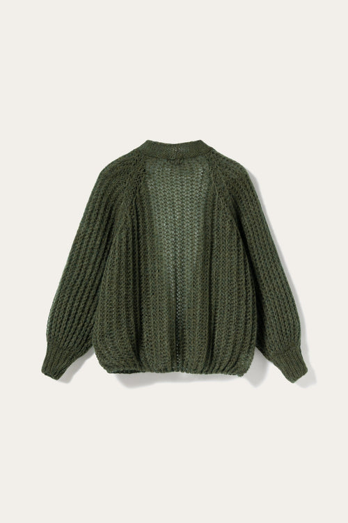 Joseph Knit Cardigan Army Green