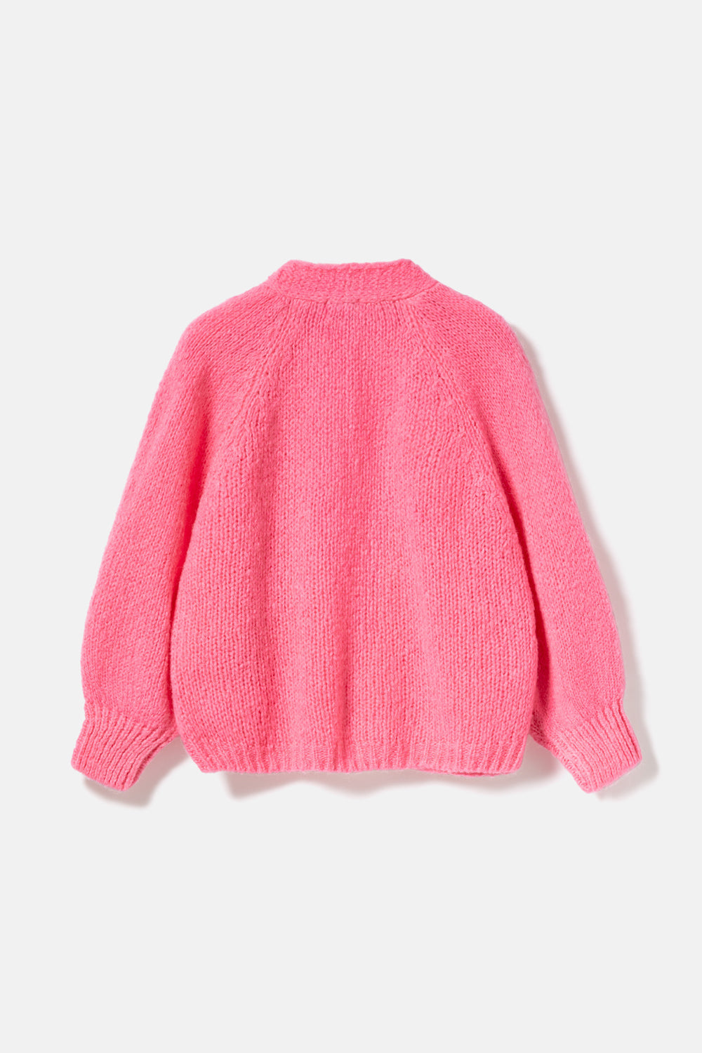 Fora Knit Cardigan Dark Rose