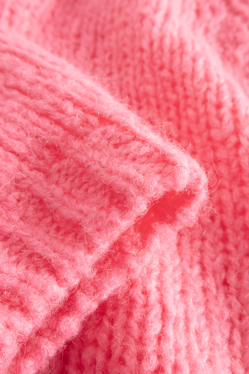 Fora Knit Cardigan Dark Rose