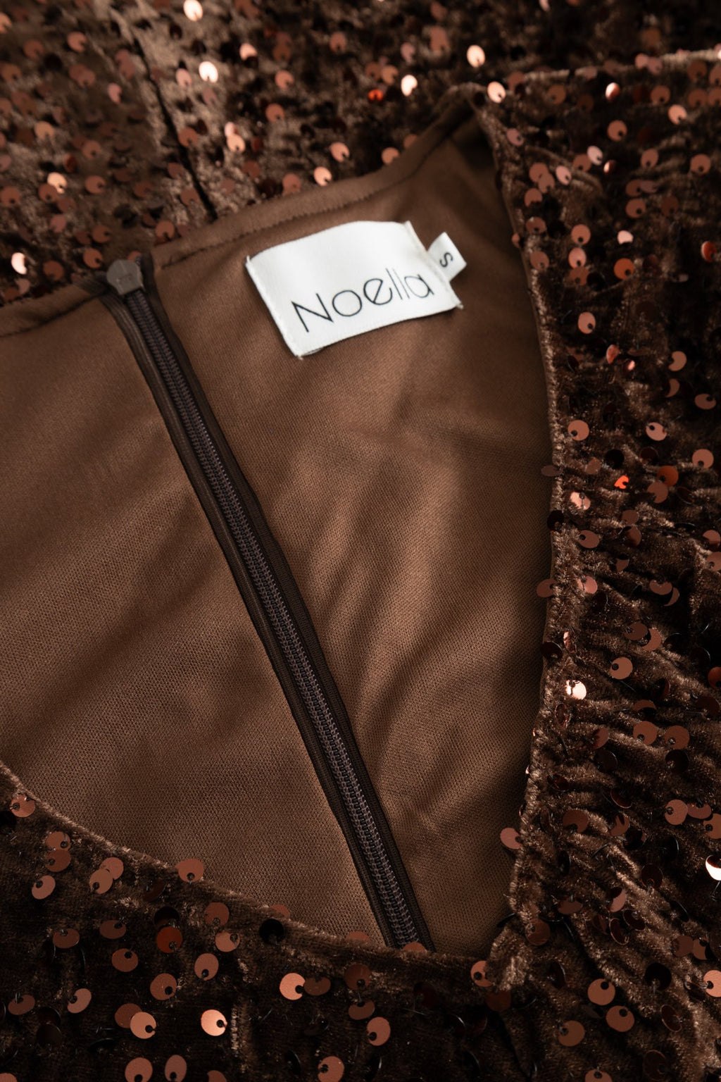 Teagan LG Dress Chocolate Brown