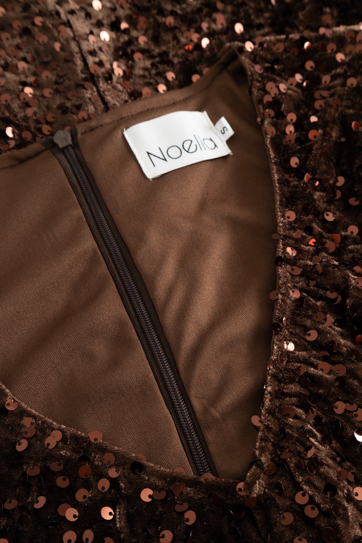 Teagan LG Dress Chocolate Brown