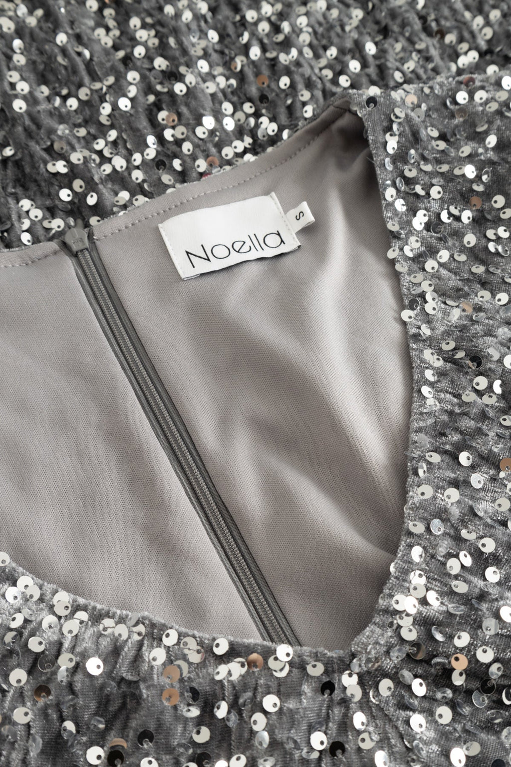Teagan SH Dress Asphalt Silver Grey