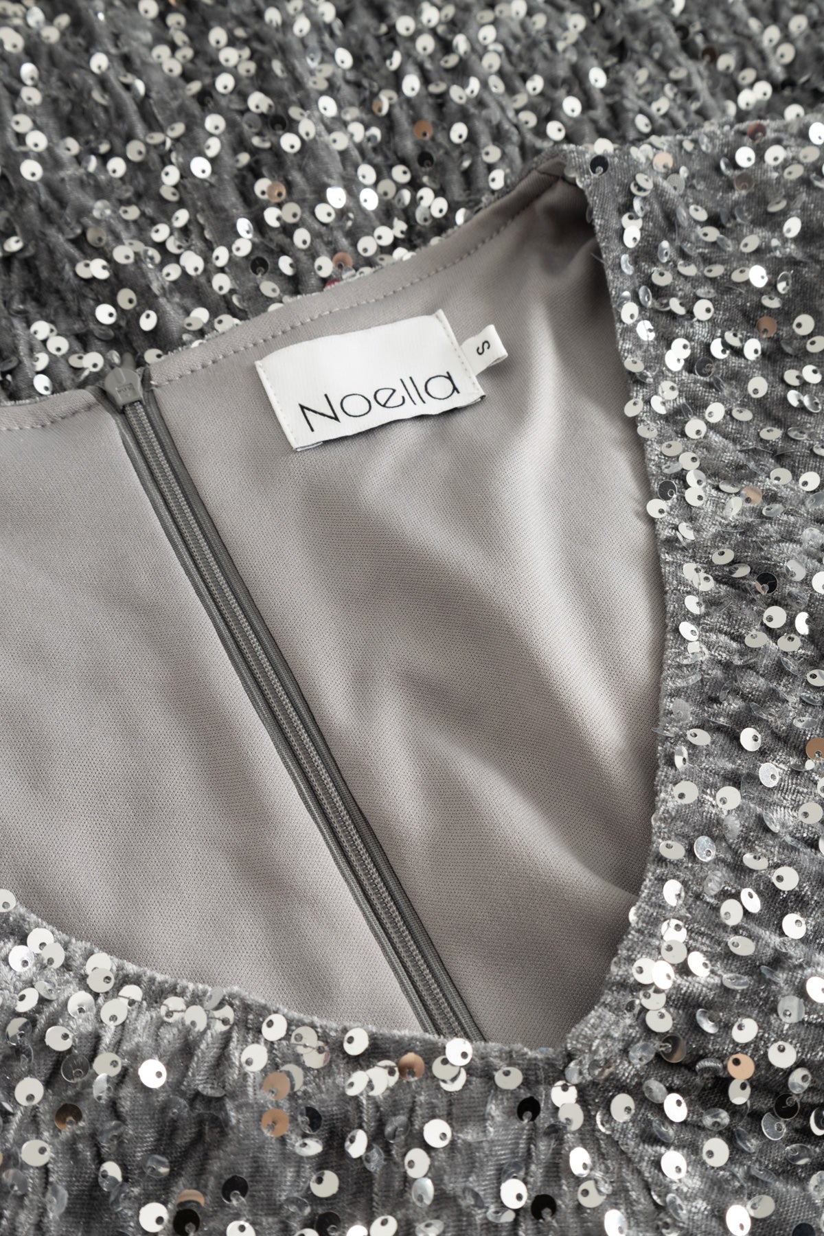 Teagan SH Dress Asphalt Silver Grey