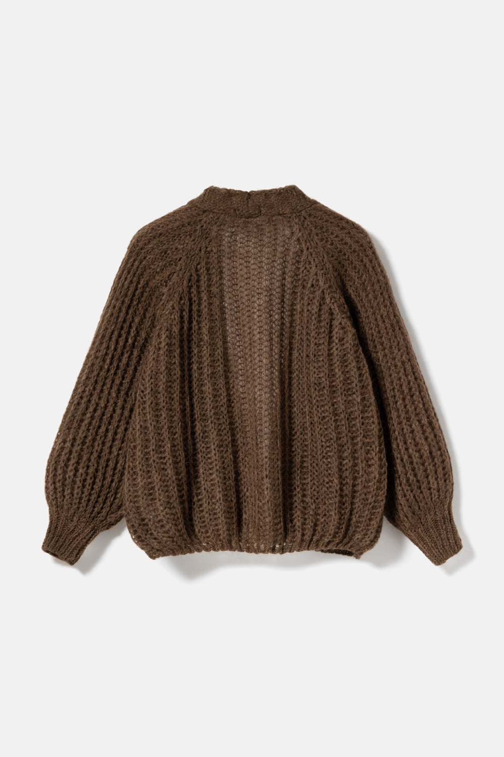 Joseph Knit Cardigan Chocolate Melange