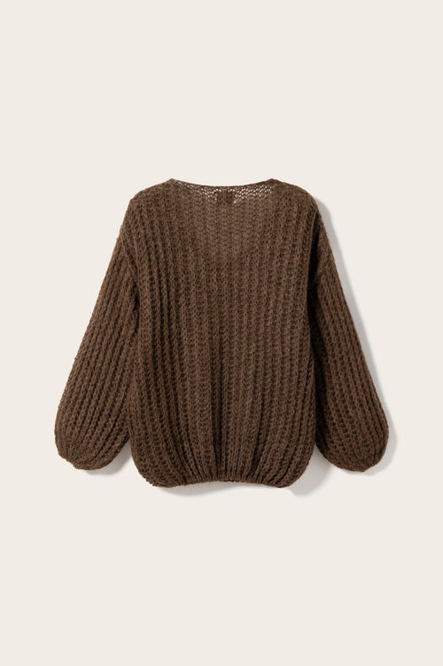 Joseph Knit Sweater Chocolate Melange