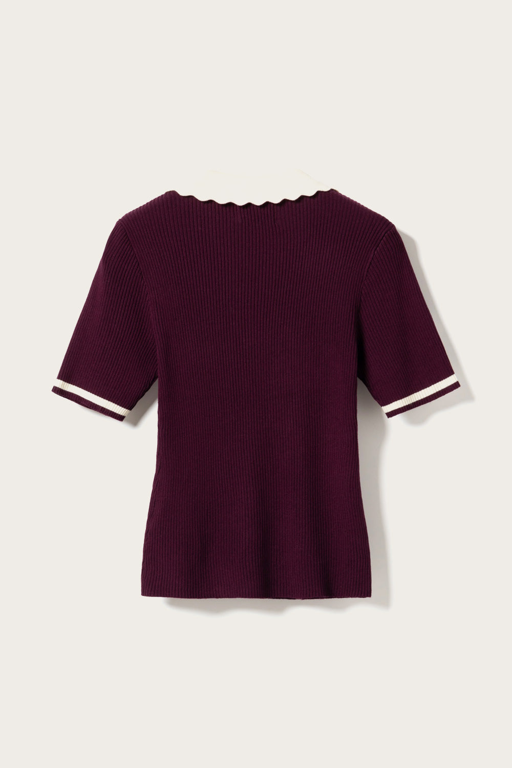 Lilo Polo Knit Wine Sugar Combo