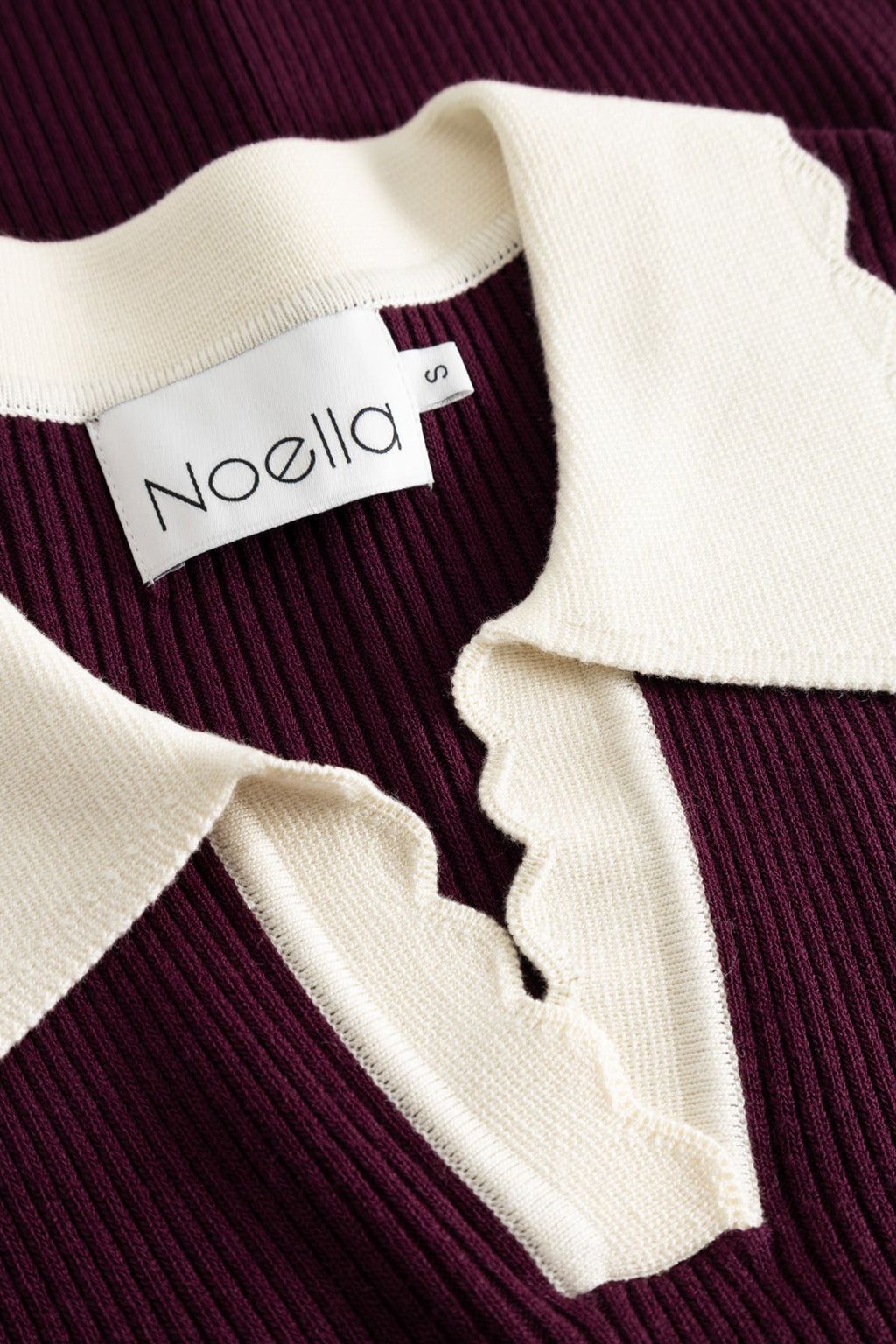 Lilo Polo Knit Wine Sugar Combo